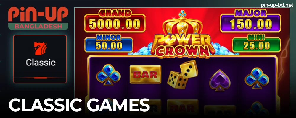 Pin Up Casino Classic games