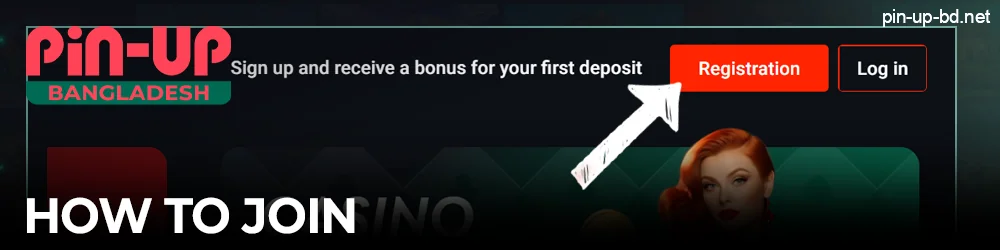 Instructions for joining Pin Up Casino
