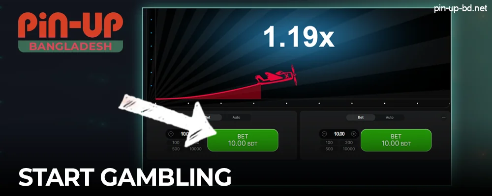 Bet and gamble in PinUp Casino game