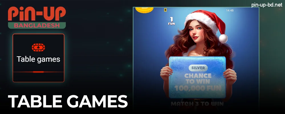 Pin Up Casino Table games