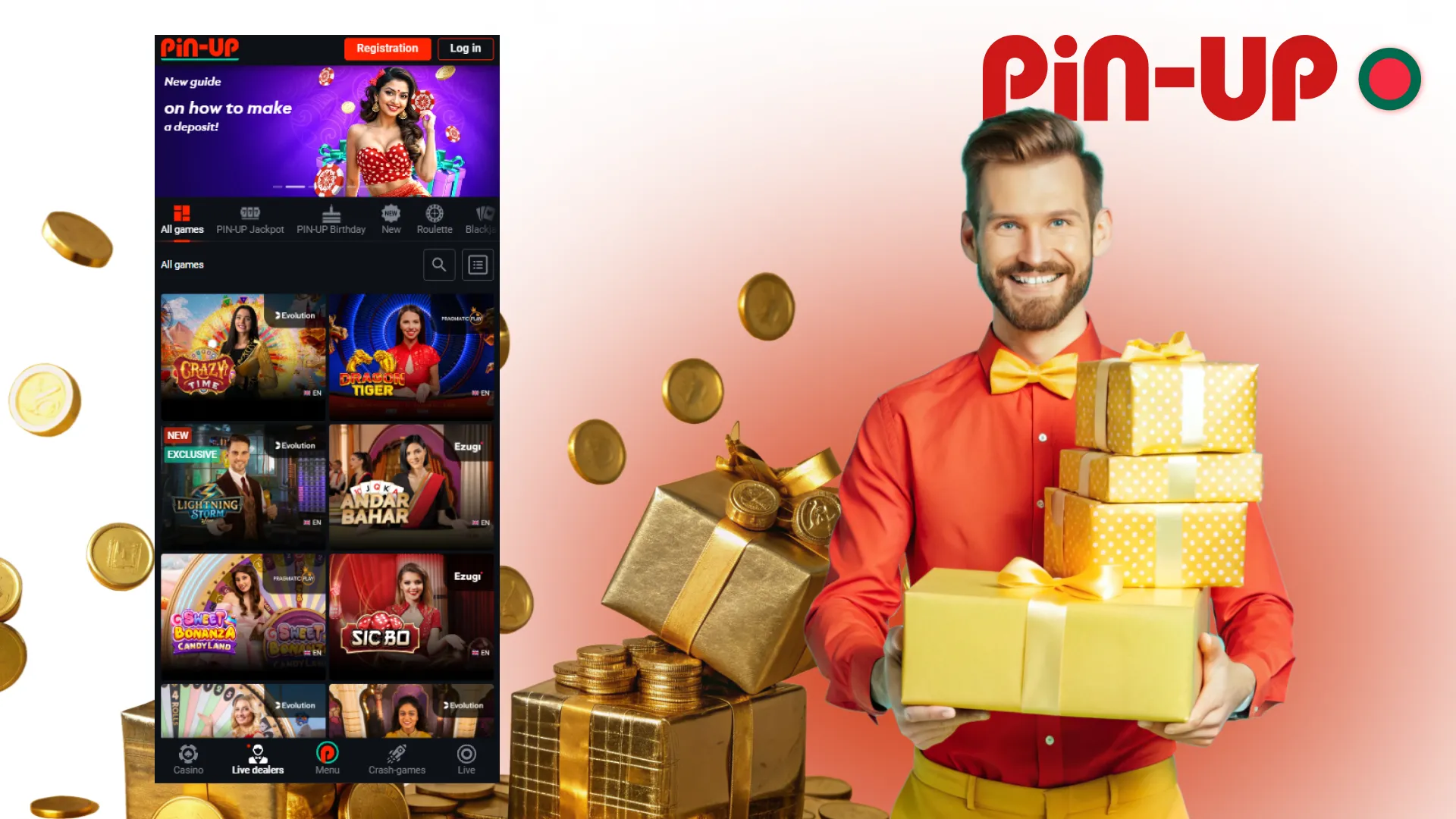 Start playing online poker in the Pin Up app